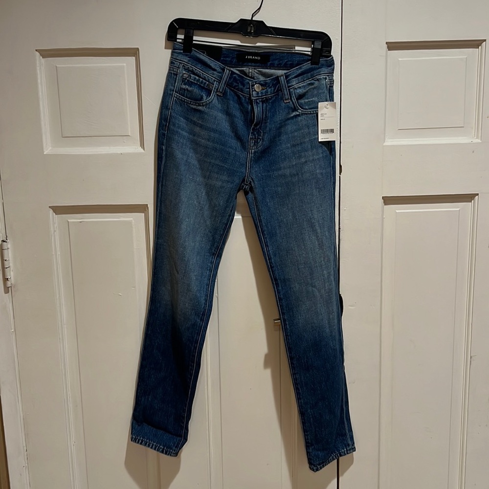 J Brand Johnny Mid Rise Boyfriend Jeans